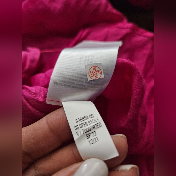 Banana Republic Ramie Open Back Dress Nwot New M Medium Includes Sash - Picture 5 of 5